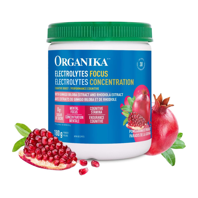 Organika - Electrolytes Focus With Ginkgo Biloba And Rhadiola Extract | 180 g