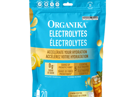 Organika - Electrolytes, Lemon Iced Tea | 20 Satchets x 3.5 g
