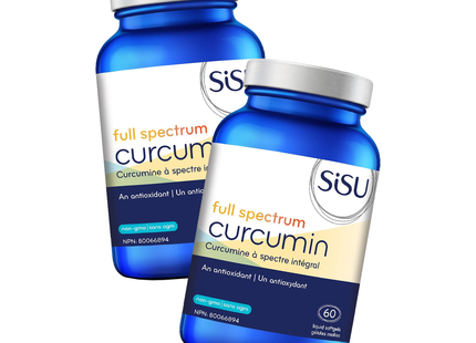 2-PACK! SISU - Full Spectrum Curcumin | 60 Liquid Softgels