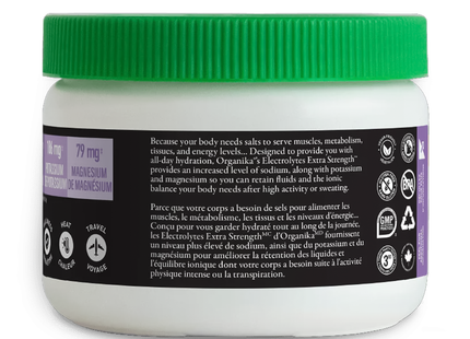 Organika - Electrolytes Extra Strength, Unflavoured | 162 g