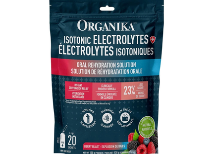 Organika - Isotonic Electrolytes, Berry | 20 Sachets