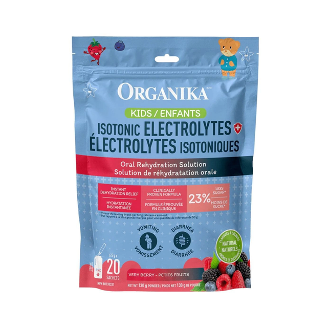 Organika - Kids Electrolytes, Berry | 20 Satchets x 6.5 g