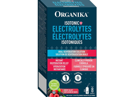 Organika - Isotonic Electrolytes, Berry | 8 Sachets