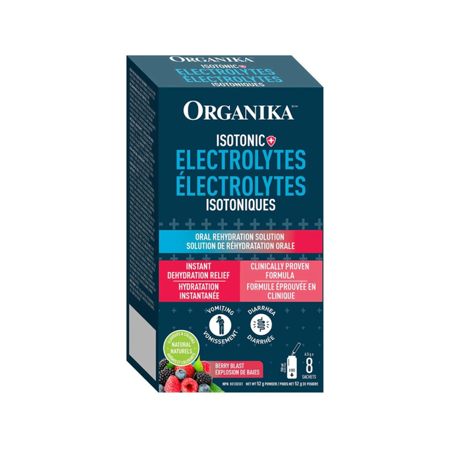 Organika - Isotonic Electrolytes, Berry | 8 Sachets