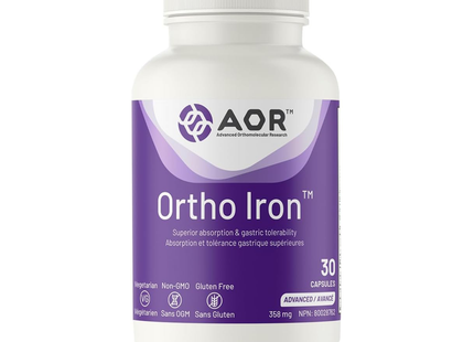 AOR - Ortho Iron 358mg | 30 Capsules