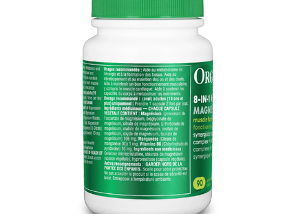 Organika 8-in-1 Magnesium | 90 Capsules