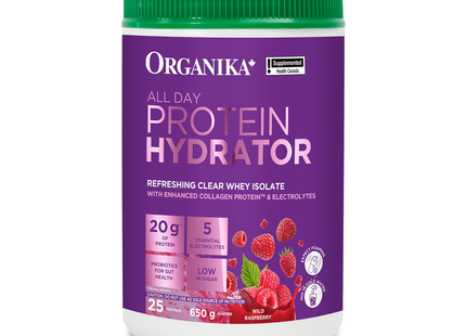 Organika - All Day Protein Hydrator, Wild Raspberry | 650 g