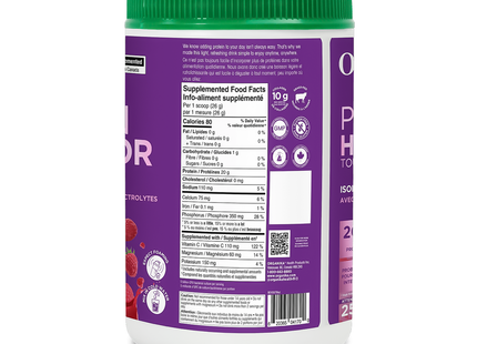Organika - All Day Protein Hydrator, Wild Raspberry | 650 g
