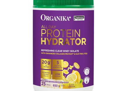 Organika - All Day Protein Hydrator, Classic Lemonade | 650 g