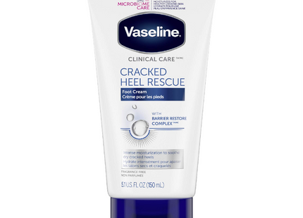 Vaseline - Crème pour les pieds Cracked Heel Rescue avec complexe de restauration de la barrière protectrice Clinical Care | 150 ml