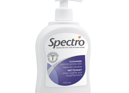 Spectro - Cleanser for Blemish Prone Skin, Fragrance Free | 500 mL