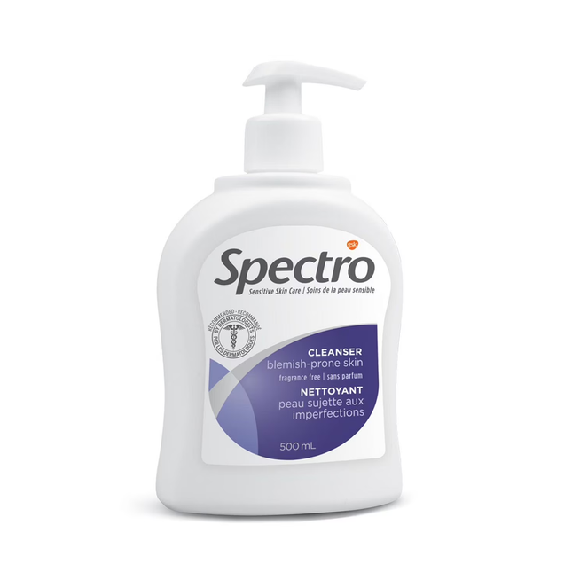 Spectro - Cleanser for Blemish Prone Skin, Fragrance Free | 500 mL