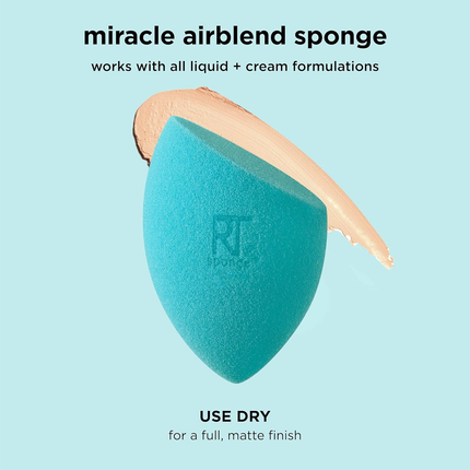 Real Techniques - Miracle Airblend Sponge, Medium to Full Coverage
