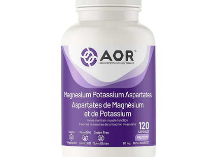 AOR - Magnesium Potassium Aspartates | 120 Capsules