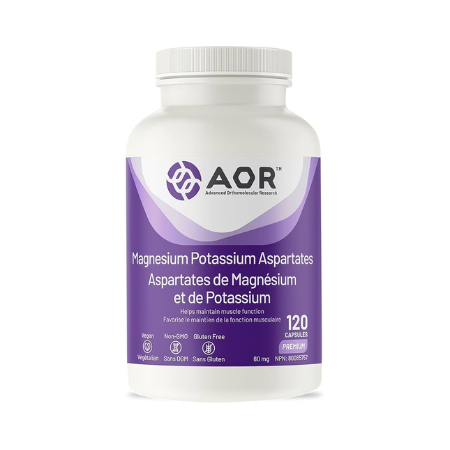 AOR - Magnesium Potassium Aspartates | 120 Capsules