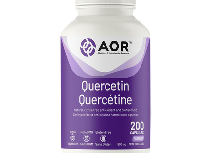 AOR - Quercetin 500mg | 200 Capsules