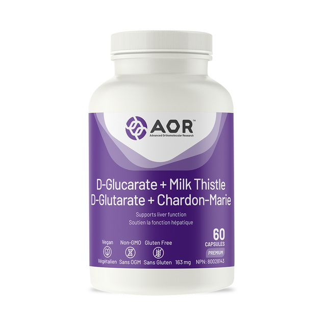 AOR D-Glucarate + Milk Thistle | 60 Capsules