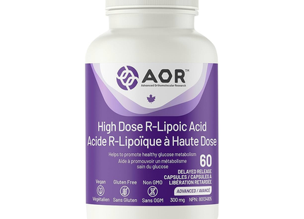 AOR - High Dose R-Lipoic Acid | 60 Caps