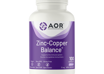 AOR - Zinc-Copper Balance | 100 Capsules