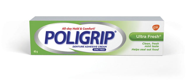 Poligrip Ultra Fresh Denture Adhesive Cream | 40 g
