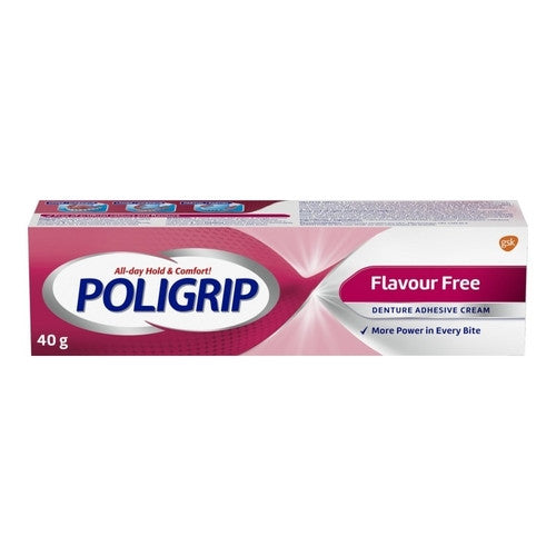 Poligrip Flavour Free Denture Adhesive Cream | 40 g