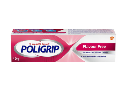 Poligrip - Crème adhésive pour prothèses dentaires sans arôme | 40 g