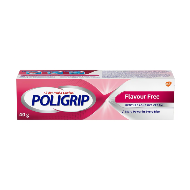 Poligrip - Flavour Free Denture Adhesive Cream | 40 g
