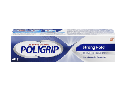 Poligrip - Strong Hold Denture Adhesive Cream | 40 g