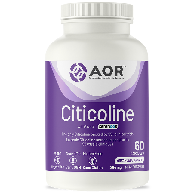 AOR - Citicoline avec Xerenoos 264 mg | 60 Végé-Caps