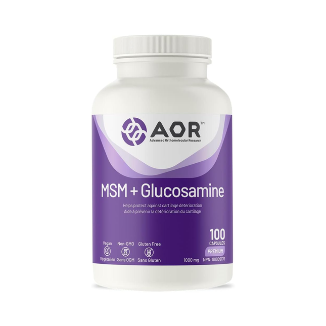 AOR - MSM + Glucosamine | 100 Capsules