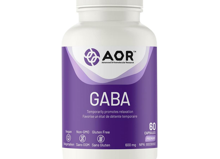 AOR - Supplément GABA 600 mg | 60 gélules