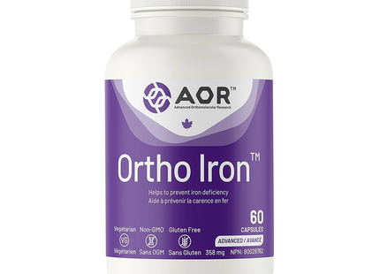 AOR - Ortho Iron 358 mg | 60 Capsules