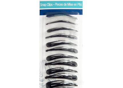 Scunci - Black Snap Clips | 12 pcs