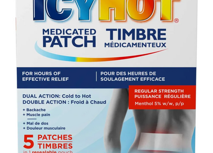 Icy Hot - Regular Strength Medicated Patch | 5 Patches