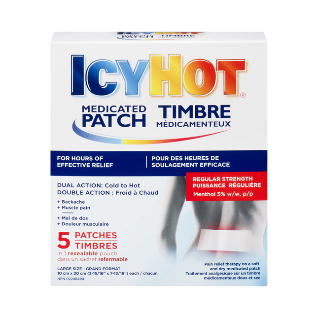 Icy Hot - Regular Strength Medicated Patch | 5 Patches