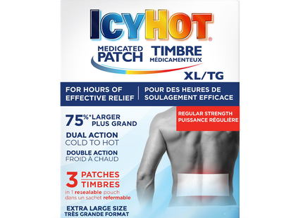 Icy Hot - XL Regular Strength Medicated Patch | 3 Patches