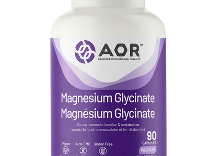 AOR - Magnesium Glycinate 90 mg | 90 Vegi-Caps