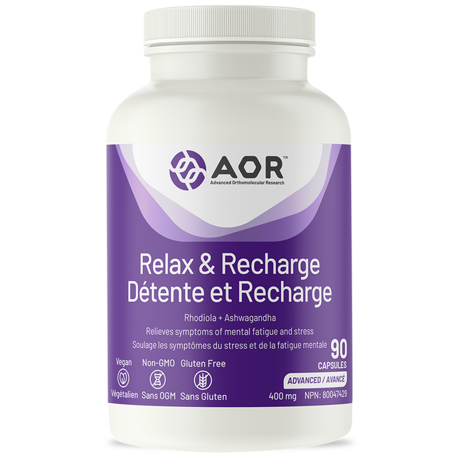AOR - Détente et recharge - Rhodiola + Ashwagandha | 90 capsules avancées