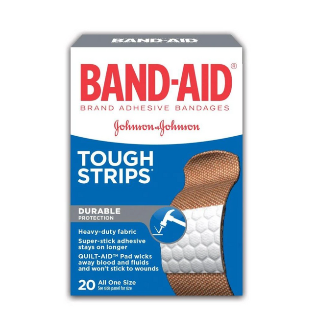 Band-Aid - Tough Strips Bandages, One Size | 20 pack