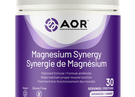 AOR - Magnesium Synergy - Improved Advanced Formula | 30 Portions - 209 g