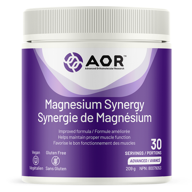 AOR - Magnesium Synergy - Improved Advanced Formula | 30 Portions - 209 g
