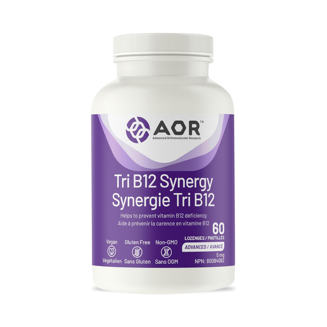 AOR - Tri B12 Synergy 5 mg | 60 Lozenges