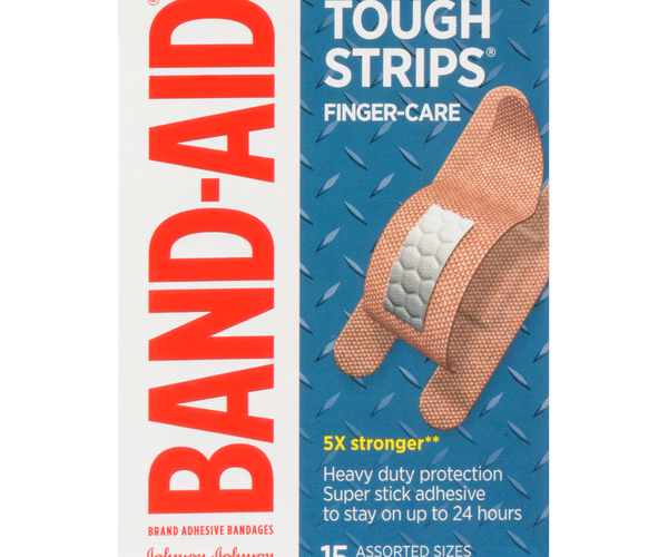 Band-Aid - Tough Strips Finger Care Bandages, Assorted Sizes