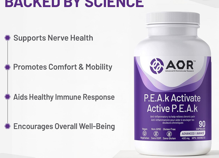 AOR - P.E.A.k Activate 400 mg Advanced | 90 Capsules