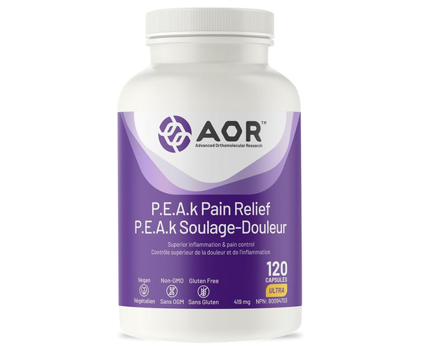 AOR - P.E.A.K Pain Relief | 120 Capsules – White Cross E-Store