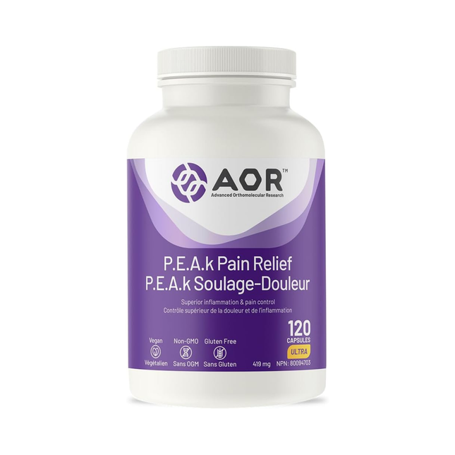 AOR - P.E.A.K Pain Relief | 120 Capsules