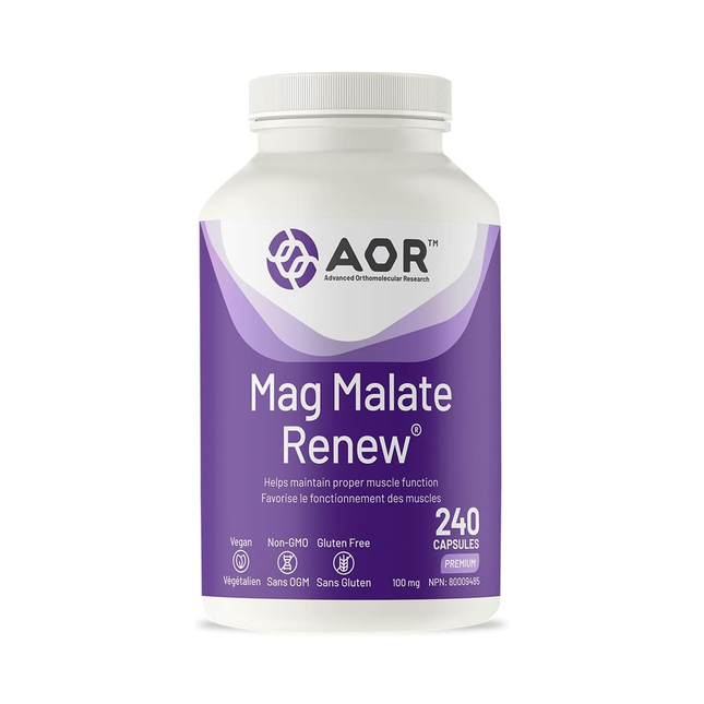 AOR - Mag Malate Renew | 240 Capsules