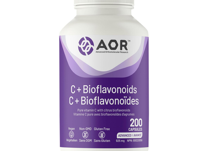 AOR - Vitamin C+ Bioflavonoids 925mg | 200 Capsules