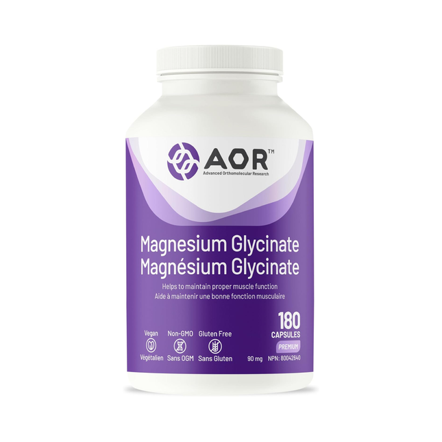 AOR - Magnesium Glycinate 90 mg | 180 Capsules