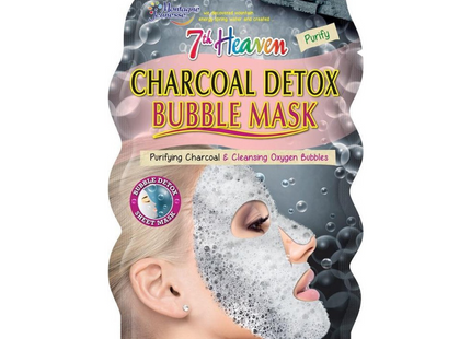 7th Heaven - Charcoal Detox Bubble Mask for All Skin Types | 1 Bubble Sheet Mask